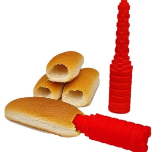 Herramienta de plástico para hacer agujeros en pan para hot dogs y sándwiches, práctica y segura para el contacto con alimentos. - Product Image 4