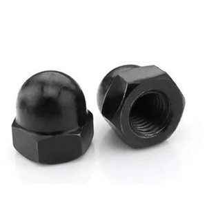 Tuerca Hexagonal <span class=keywords><strong>Acron</strong></span> con Cabeza Abombada de Acero al Carbono M3 M5 M8 M9 M10 M12, Recubierta de Zinc/Níquel Negro - Product Image 1