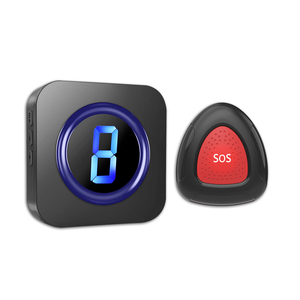 5 ระดับปรับระดับเสียงสมาร์ท 433 mhz ไร้สาย <span class=keywords><strong>doorbell</strong></span> กันน้ํา 300 M ช่วงชายชรา SOS ประตูกริ่งแหวนระฆัง