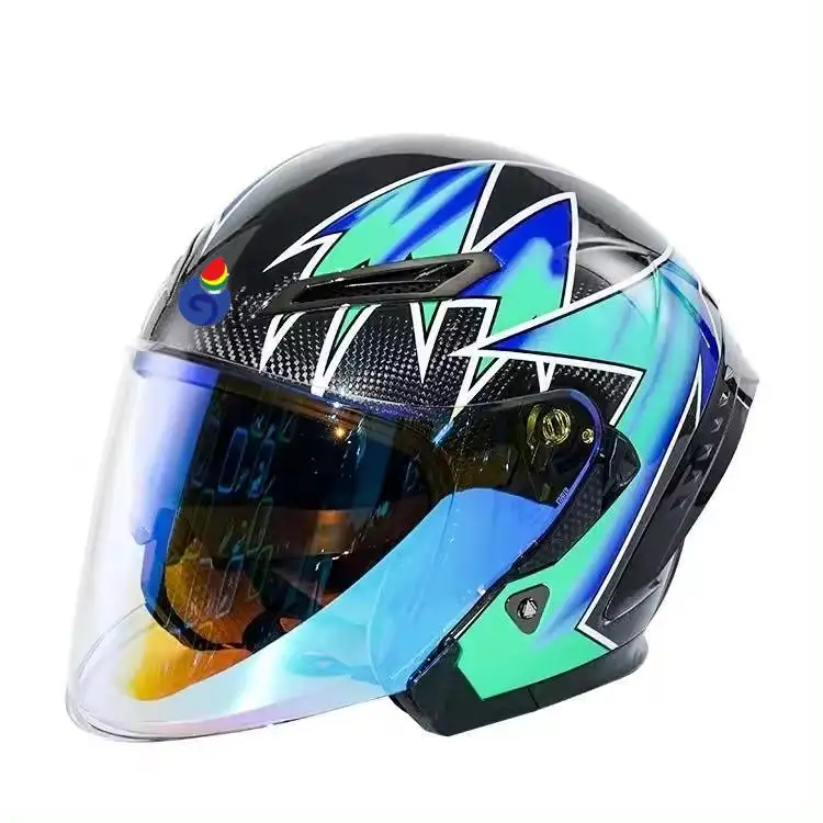Factory Low Price 3/4 Motorcycle Helmet With Headset Motor Cross Helmet Motor Cycle Helmet