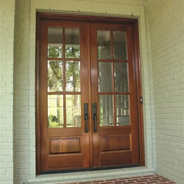 Porte d'ingresso in legno orientale porta interna in legno massello