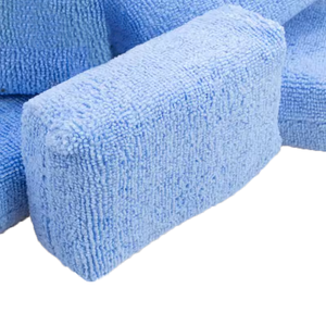 Éponge applicatrice rectangulaire en microfibre <span class=keywords><strong>pour</strong></span> detailing automobile, tampon de lavage et de polissage 13x9x4cm - Product Image 4