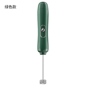 Handheld Electric Milk Frother Battery Operated Mini Egg Beater For Coffee And Milk Foam Green Black Yellow Duck Double Head - Product Image 2