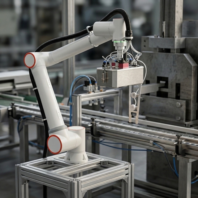 Flexible 6-Axis Cobot Folding Corrugated Cardboard Boxes Dual Arm Packaging Robot Arm Motor Gearbox 10KG Payload for Factory
