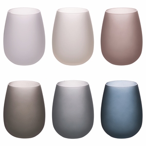 Set di 6 Bicchieri da Acqua con Pietre per Happy Hour - Product Image 1