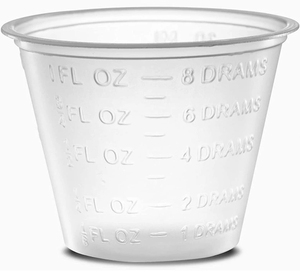 Vaso de Medicina de plástico desechable graduado para consultorios médicos, hospitales escolares, enfermeras y pastillero casero - Product Image 1
