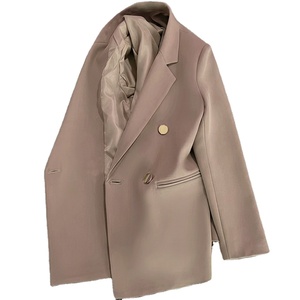 Giacca Casual da Donna Tanghe Multicolore, <span class=keywords><strong>Blazer</strong></span> <span class=keywords><strong>con</strong></span> Risvolto a Doppio Petto, <span class=keywords><strong>Bottoni</strong></span> Dorati, Tasche Laterali, Vestibilità Ampia, 100% Poliestere - Product Image 5