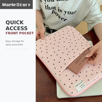 Housse d'ordinateur portable mignonne à imprimé étoiles pour MacBook Air Pro 13 14 15 pouces, étui de protection rembourré avec poche avant, logo personnalisé OEM ODM