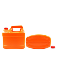 Bouteille en plastique HDPE 3800 ml à poignée, prix usine, pour détergent, produits chimiques, bouteille industrielle