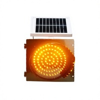 Écran d'affichage LED solaire jaune clignotant, étanche IP65, pour la construction routière, la sécurité routière, les évacuations d'urgence