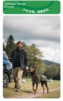 Veste et Trench-coat pour chien imperméable et résistant aux intempéries de style britannique - Matière polyester toutes saisons