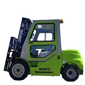 Konteyner Mast dizel Motor Motor dişli PLc ile 3 Ton Montacarga dizel Forklift üretim tesisleri için restoranlar