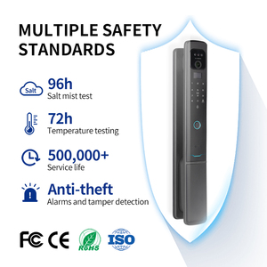 Oyo không thấm nước kim loại cổng vân tay khóa cửa sinh trắc học Nhận dạng khuôn mặt kiểm soát truy cập ngoài trời hai mặt khóa cửa thông minh - Product Image 2