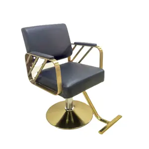 2024 Shop Modern Black Salon Cutting Hydraulic Styling Saloon And Barber Chair Manufacturer