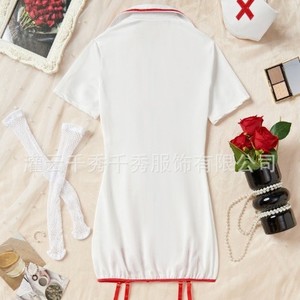 Uniformes d'infirmières pour le commerce électronique transfrontalier, lingerie sexy transparente, cosplay anime séduisant, jeux de rôle passionnés. - Product Image 3