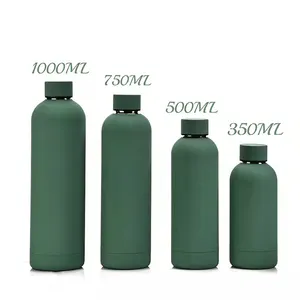 Northfox 2022 קטן פה כפול קיר ואקום בקבוק משולש קיר 500ML 750ML 304 נירוסטה אבקת ציפוי מותאם אישית בקבוק