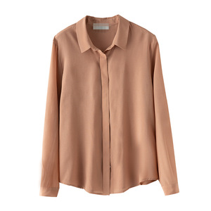 Camicetta di <span class=keywords><strong>seta</strong></span> a maniche lunghe all'ingrosso 100% camicia di <span class=keywords><strong>seta</strong></span> di gelso da donna - Product Image 4