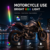 Lampe LED d'ambiance pour mât de drapeau, véhicule tout-terrain, moto, lampe de toit, antenne lumineuse, lanterne