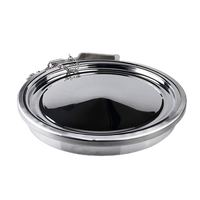 Pince trou d'homme en acier inoxydable 304 pince à ouverture rapide pression atmosphérique pince détachable fond plat seau à lait chiffre d'affaires