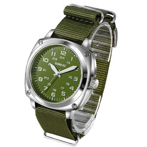 BOMAXE 2023 뜨거운 판매 제품 간단한 스타일 나일론 스트랩 시계 라인 석 태양계 <span class=keywords><strong>Fitron</strong></span> 석영 40mm 패션 시계 - Product Image 3