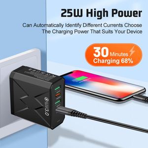 ที่ชาร์จโทรศัพท์แบบเร็วพิเศษ 2USB+2PD หลายพอร์ต รองรับมาตรฐาน EU/US/UK - Product Image 4