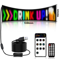 192*1330mm Devil Eyes LED Matrix Panel RGB Télécommande APP Modèle flexible Lampe pour les yeux pour accessoires d'éclairage de voiture Nouveau design