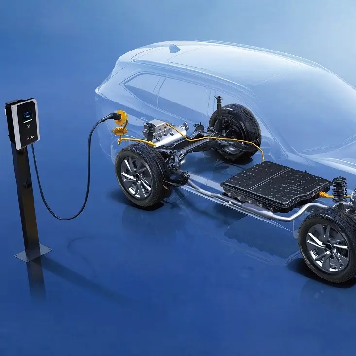 EV 충전소 와이파이 앱 자동차 충전 파일 월 박스 19.2kw 레벨 2 유형 1 고속 EV 차량용 충전기 벽걸이 스마트 EV 충전기