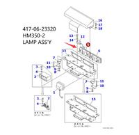 Lampe de machine de construction Ass'y P/N 417-06-23320 4170623320 pour Komatsu