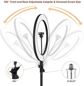 डेस्कटॉप के लिए तिपाई स्टैंड के साथ Dimmable एलईडी अंगूठी प्रकाश मेकअप लाइव ringlights तिपाई के साथ मोबाइल फोन के लिए खड़े हो जाओ Ringlight - Product Image 3
