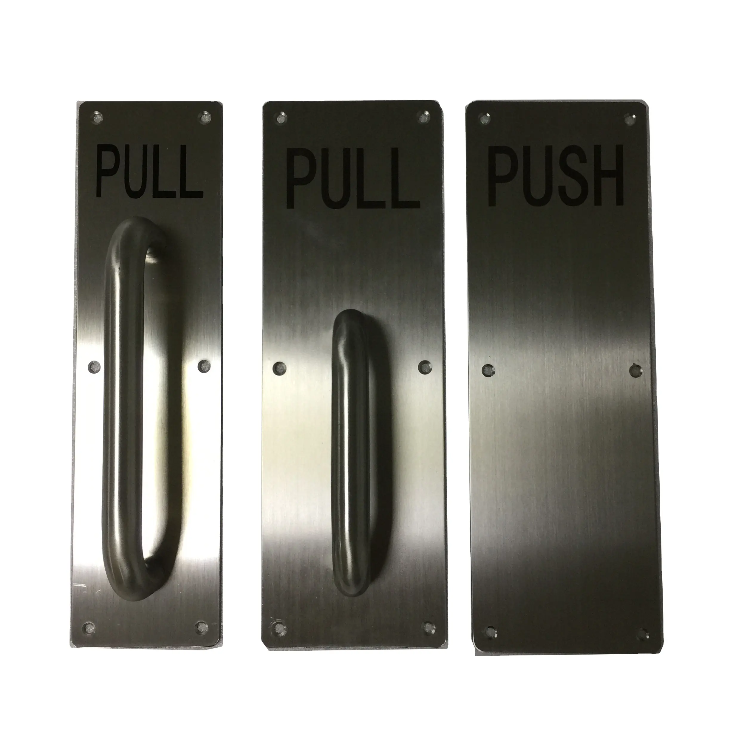 Toilet Sign Plate / Door Plate / House Number High Class Stainless Steel Traditional White Box Hospital CN;GUA Satin / Polish