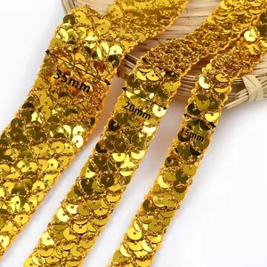 Meetee Bd269 1.5/2/3.5Cm Glitter Kanten Lint Voor Diy Dans Kostuums Mode Ambachten Decoratieve Pailletten Kledingaccessoires - Product Image 5
