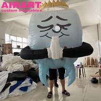 Costume gonflable géant en forme de dent à faire soi-même, mascotte d'entreprise personnalisée, personnage de dessin animé