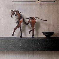 Top choisi nordique intérieur Art artisanat nouveauté et créatif Grinch pays galvanisé Mackenzie US cheval décor à la maison luxe
