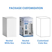 Sistem Filter Air Stainless Steel Gravity Fed Menghilangkan Fluorida & Klorin untuk Penggunaan RV, Mobil, Luar Ruangan & Rumah Tangga (Countertop)