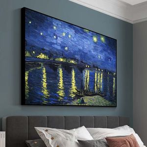 Murale Senza Cuciture <span class=keywords><strong>Notte</strong></span> <span class=keywords><strong>Stellata</strong></span> di Van <span class=keywords><strong>Gogh</strong></span>, Carta da Parati Personalizzabile per Camera da Letto - Product Image 2