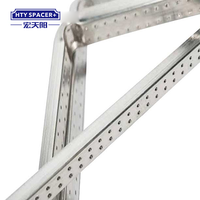Profilé professionnel en aluminium et butyl pliable pour la construction de fenêtres en verre isolant