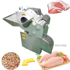 high sales cutter cut meat in cubes shredded meat vegetable cutting fish machine butchery equipment cutting meat processing
