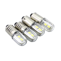 Boîtier en silicone, petite lampe LED, culot E10 BA9S, 6v 12v 24v, ampoule LED 1w