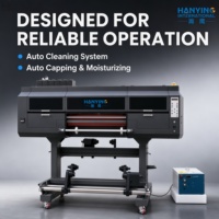 Printer UV DTF HANYING Industrial 60cm untuk Printhead I3200, Otomatis Penuh, Multiwarna untuk Transfer Stiker Label Kristal