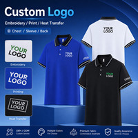 Piqué 100% polyester 210 g/m² de haute qualité pour chemise, logo personnalisé, unisexe, col à revers uni, respirant, uniforme d'équipe de golf