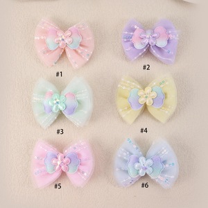 Factory Wholesale Cute Children Sequined Bow Kid <strong>Hairgrips</strong> Flowers Hair Clip Accessories Gift Set Girl Cartoon Hair Clip Set - Product Image 5
