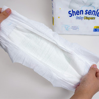 Shensenlei Hochleistungs-Babywindeln Weiche Atmungsaktive Vliesstoff Bedruckte Stoffwindelhosen