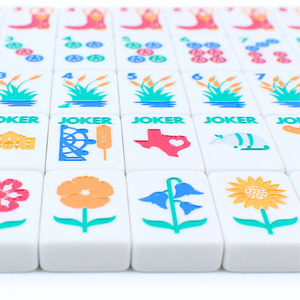 American Mahjong Tile <b>Set</b> High-End Modern Design 4-Player Luxury <b>Set</b> Custom Engraved Logo <b>Melamine</b> Entertainment - Product Image 3