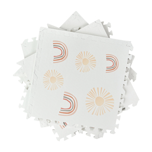 Tapete de Juego de Espuma ABST para Niños y Bebés con Colores Sólidos, 6 Piezas Encajables con Bordes, Surtido - Product Image 3