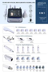 Système de beauté HIFU multifonctionnel 5 en 1, lifting du visage, amincissement du corps, resserrement vaginal, élimination des rides, brosse de nettoyage du visage - Product Image 4