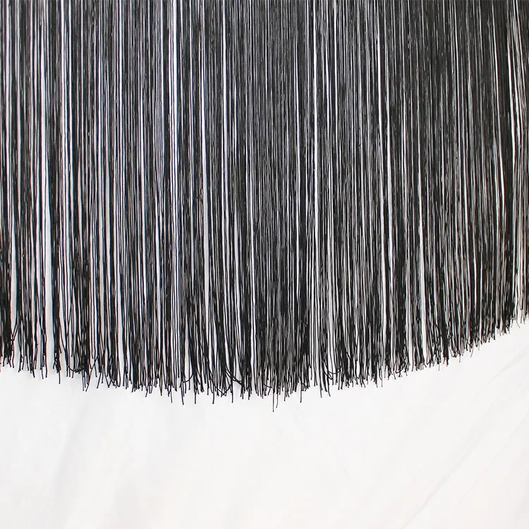 Custom 60cm Black 50cm White 30cm Red Polyester Long Chainette Fringe Trims For Sewing Dresses Lamp shapes Curtain