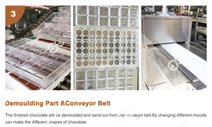 Máquina Industrial de Gran Capacidad para Recubrir Fruta Congelada con Chocolate, Máquina de Tambor para Recubrir Avellanas con Chocolate, Máquina para Recubrir Dátiles con Chocolate - Product Image 3