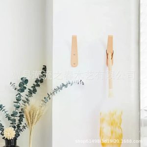 New cross-border wooden hook room coat rack <b>clothes</b> hanger wall-mounted <b>storage</b> behind door entryway <b>clothes</b> - Product Image 3