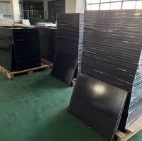 Panneau solaire Panouri Fotovoltaice, noir, demi-coupe, 400w, 405w, 410w, 500w, tout noir, Module solaire Mono Pv, panneaux solaires de toit
