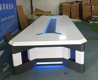 Mesa de Conferencia Personalizable de Gran Tamaño, Juego de Sillas para Sala de Reuniones, para 12, 14 o 18 Personas, para Uso Comercial